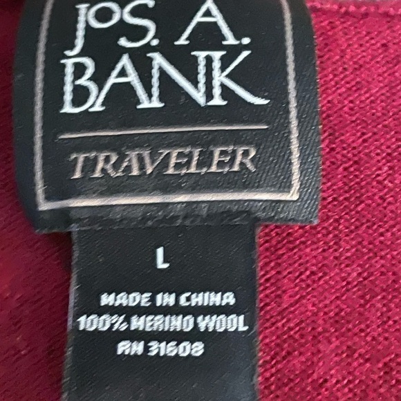 Jos A Banks Wool V neck Sweater - Picture 4 of 4